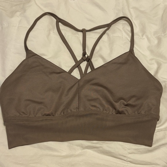 ALO Yoga Brown Strappy Bralette - Picture 1 of 9